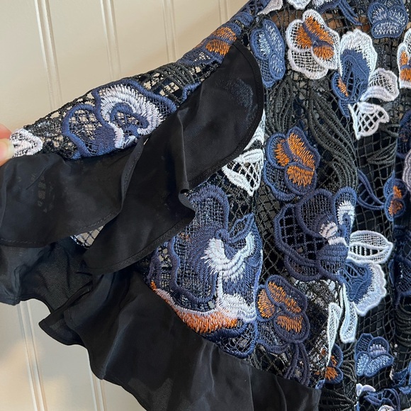 La Maison Talulah Estee Multi Lace Mini Cocktail Dress Fit & Flare large - Picture 5 of 13